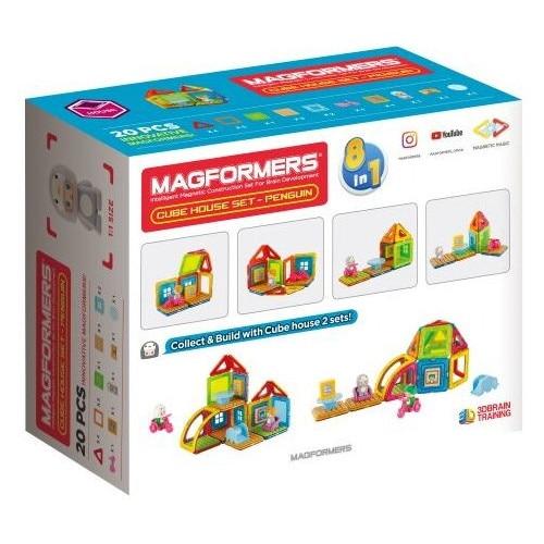 Blocuri magnetice cu pinguini pentru casa cubica Magformers - Penguin