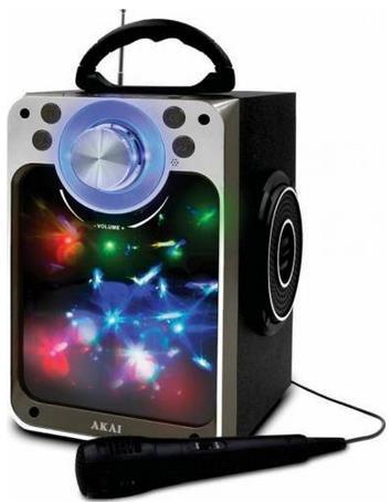 Boxa Portabila Akai CEU7300-BT, Bluetooth, Radio FM, Microfon (Negru)