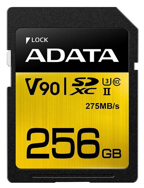 Card de memorie ADATA Premier Pro, 256GB, SDXC, UHS-II, U3, Clasa 10