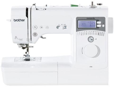 Masina de cusut computerizata Brother A16VM1, 16 Cusaturi, 850 Imp/min, Iluminare LED, Ecran LCD (Alb)