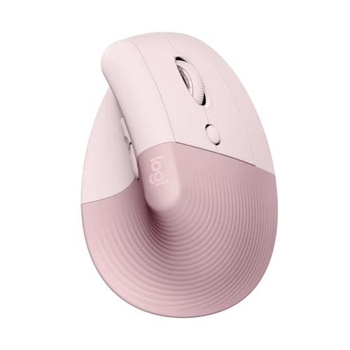 Mouse Wireless Logitech Lift Vertical Ergonomic, Bluetooth, 4000 DPI (Roz) 1 Mouse Wireless Logitech Lift Vertical Ergonomic, Bluetooth, 4000 DPI (Roz)