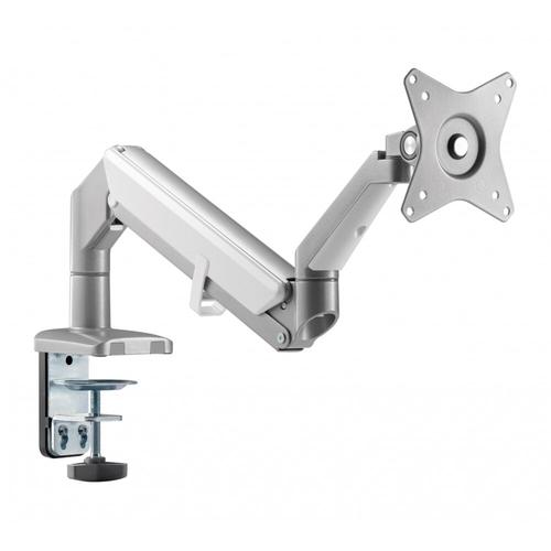Suport de birou Techly ICA-LCD 441, brat cu gaz, dubla articulatie, 17 - 32 inch, design slim (Argintiu)