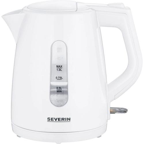 Fierbator Severin WK 3411, 2200W, 1 L, baza 360°, filtru anti calcar, Alb