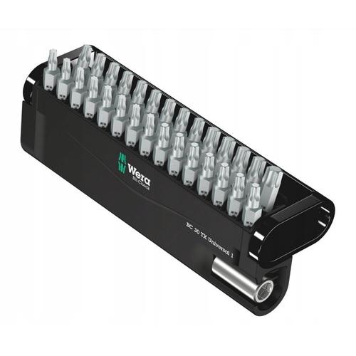 Set 30 de biti Wera, Argintiu/Negru