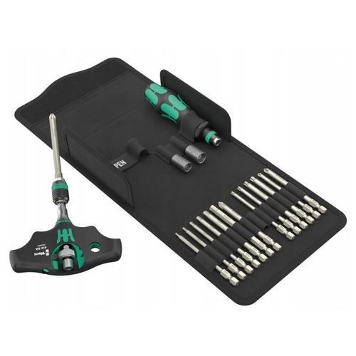 Set unelte Wera Kraftform Kompakt 400 RA SHK, 19 piese, mecanism rapid, 170x145x65mm