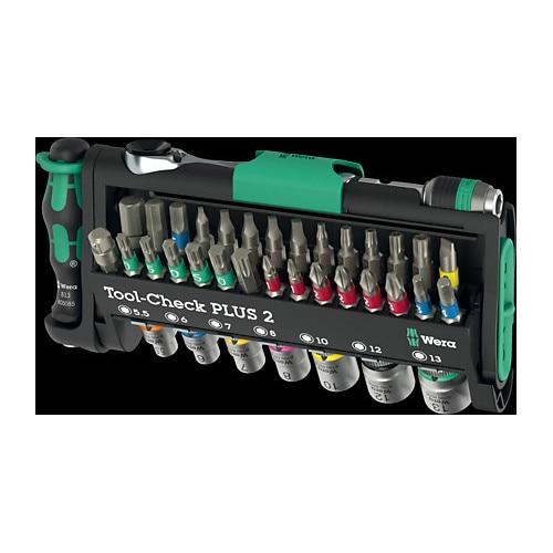 Set unelte WERA TOOL-CHECK PLUS 39 piese, 1/4inch, Verde
