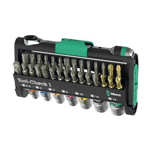 Set scule Wera Tool-Check 1 cu suport si 38 piese