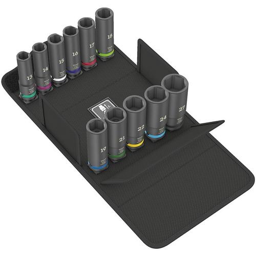 Set tubulare de impact, hexagonal, 1/2 inch, 11 bucati, Wera 8790C Impaktor Deep SET1