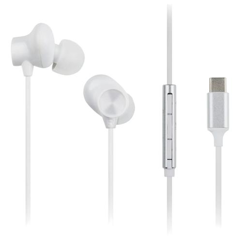 Casti Stereo Panasonic RP-TCM225DEW, Microfon, USB-C (Alb)