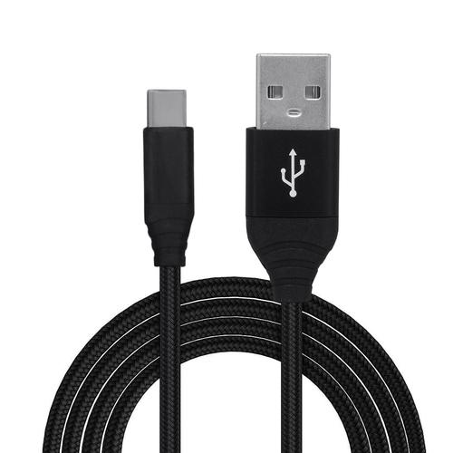 Cablu de date Spacer, USB 3.0 (T) la Type-C (T), braided 2.1A, retail pack, 0.5m, Negru