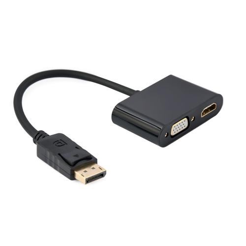 Adaptor Gembird A-DPM-HDMIFVGAF-01, DisplayPort, HDMI, VGA (Negru)