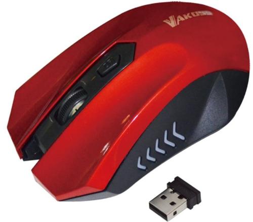 Mouse Optic VAKOSS TM-658UR, 1600 DPI (Rosu)