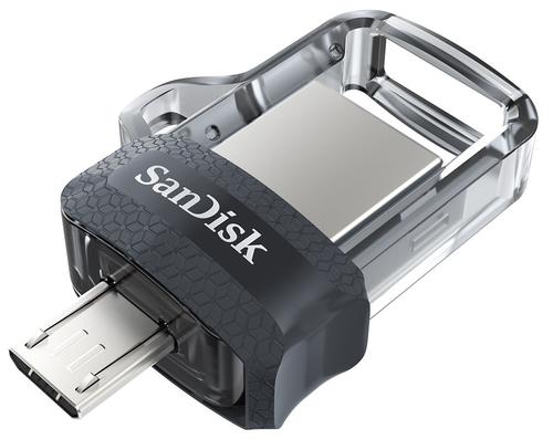 Stick USB Sandisk Ultra Dual Drive, 256GB, USB 3.0 (Gri)