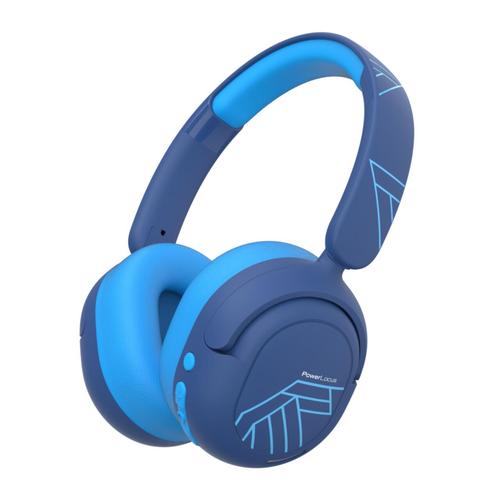 Casti Stereo Wireless PowerLocus Lion Kids, pentru copii (Albastru) 1 Casti Stereo Wireless PowerLocus Lion Kids, pentru copii (Albastru)