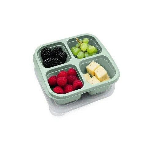 Set 4 caserole silicon Melii, culori asortate, 4 compartimente, 23x18x4.5cm 1 Set 4 caserole silicon Melii, culori asortate, 4 compartimente, 23x18x4.5cm