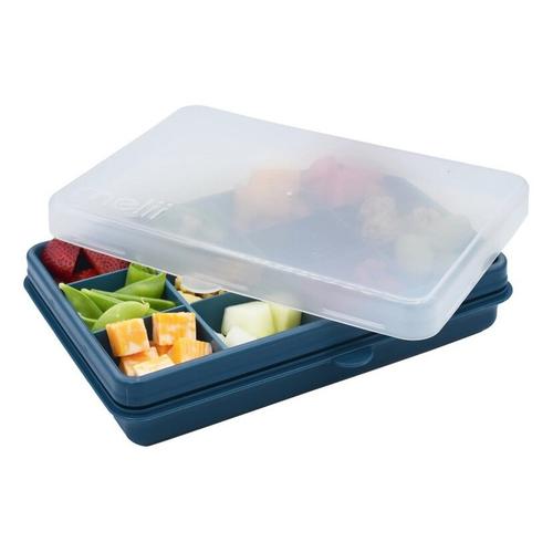Cutie snack Melii, 12 compartimente, plastic, Albastru 1 Cutie snack Melii, 12 compartimente, plastic, Albastru