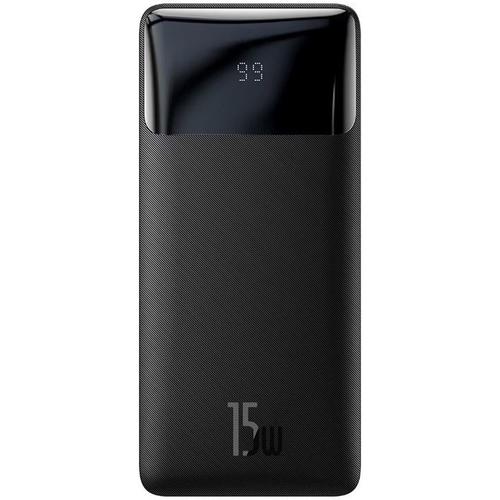 Acumulator extern Baseus Bipow Digital Display, 30000mAh, PD 15W, 2 x USB, 1 x USB Type-C, 1 x Micro USB, total 3A, Negru 1 Acumulator extern Baseus Bipow Digital Display, 30000mAh, PD 15W, 2 x USB, 1 x USB Type-C, 1 x Micro USB, total 3A, Negru