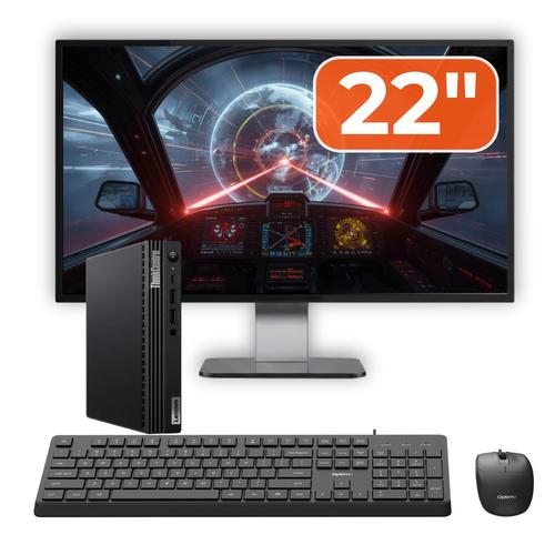 Pachet Mini PC Refurbished Lenovo ThinkCentre M70q G2, Intel Core i5-11400T 1.30-3.70GHz, 8GB DDR4, 256GB SSD NVMe + Monitor 22" + cadou tastatura si mouse OptimX Pro KM500 1 Pachet Mini PC Refurbished Lenovo ThinkCentre M70q G2, Intel Core i5-11400T 1.30-3.70GHz, 8GB DDR4, 256GB SSD NVMe + Monitor 22" + cadou tastatura si mouse OptimX Pro KM500