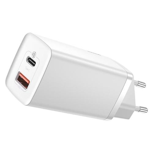 Incarcator retea Baseus GaN2 Lite, USB/USB-C, Quick Charge 4.0, Power Delivery 3.0, 65W, Alb 1 Incarcator retea Baseus GaN2 Lite, USB/USB-C, Quick Charge 4.0, Power Delivery 3.0, 65W, Alb
