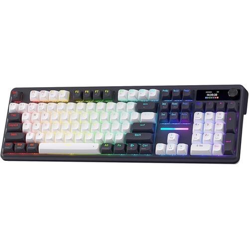 Tastatura gaming mecanica Redragon Terraflare Pro, USB Wireless/Bluetooth, iluminare RGB, Layout US, Negru 1 Tastatura gaming mecanica Redragon Terraflare Pro, USB Wireless/Bluetooth, iluminare RGB, Layout US, Negru