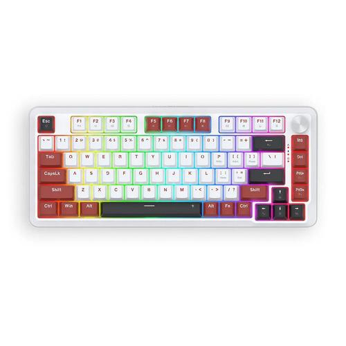 Tastatura gaming mecanica Redragon Stormhunter Magnetic, iluminare RGB, USB, Layout US, Alb/Rosu 1 Tastatura gaming mecanica Redragon Stormhunter Magnetic, iluminare RGB, USB, Layout US, Alb/Rosu