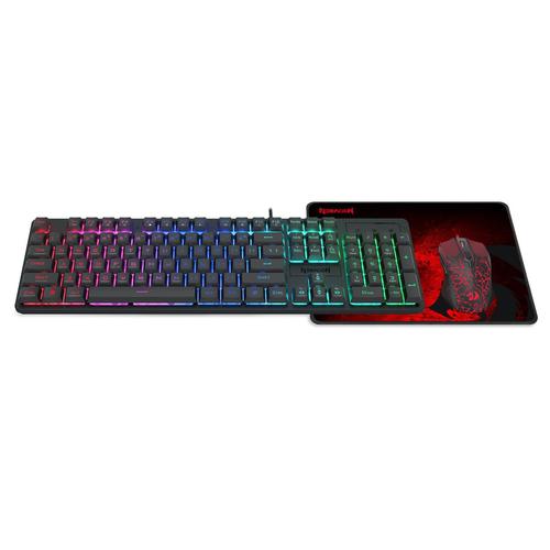 Kit tastatura, mouse si mousepad Redragon S107 Gaming Essentials 3 in 1 V2, USB, 3200 DPI, Negru 1 Kit tastatura, mouse si mousepad Redragon S107 Gaming Essentials 3 in 1 V2, USB, 3200 DPI, Negru
