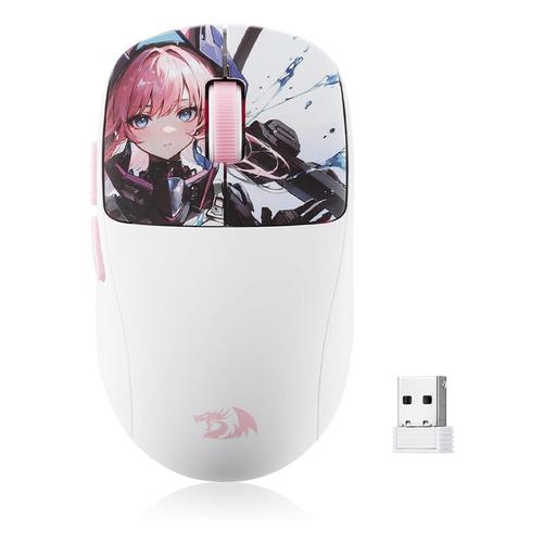 Mouse gaming Redragon Klyamoor Pro Standard Anime, USB/Bluetooth, 24000 DPI, Alb/Roz 1 Mouse gaming Redragon Klyamoor Pro Standard Anime, USB/Bluetooth, 24000 DPI, Alb/Roz