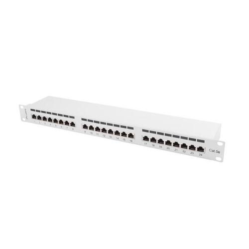 Patch Panel 24 port 1U, cat. 5e, shielded, Lanberg , Gri 1 Patch Panel 24 port 1U, cat. 5e, shielded, Lanberg , Gri