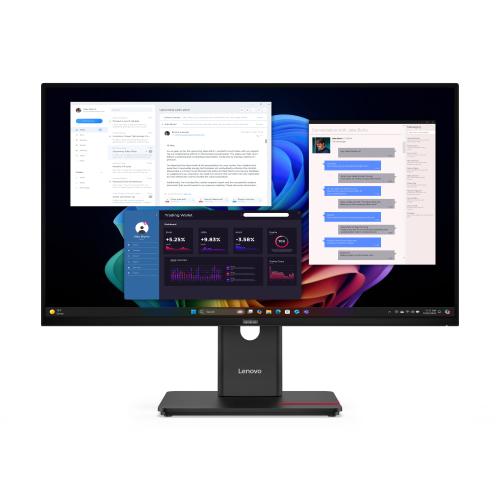 Monitor IPS LED Lenovo ThinkVision 27inch T27UD-40, UHD (3840 x 2160), HDMI, DisplayPort, Pivot (Negru) 1 Monitor IPS LED Lenovo ThinkVision 27inch T27UD-40, UHD (3840 x 2160), HDMI, DisplayPort, Pivot (Negru)