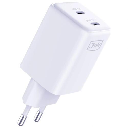 Incarcator Retea 3mk HyperCharger, QC4+ PPS 2C Super-Fast Charge 2.0, 45W, 2x USB Type-C (Alb) 1 Incarcator Retea 3mk HyperCharger, QC4+ PPS 2C Super-Fast Charge 2.0, 45W, 2x USB Type-C (Alb)