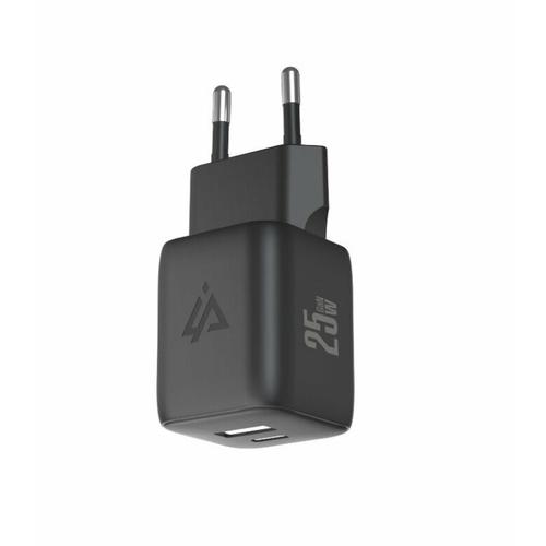 Incarcator Retea iPEAX GaN 25W, USB-C + USB-A (Negru) 1 Incarcator Retea iPEAX GaN 25W, USB-C + USB-A (Negru)