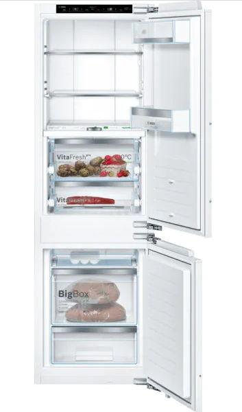Combina frigorifica incorporabila Bosch KIF86PFE0, 223 L, NoFrost, Clasa E, H 177.2 cm (Alb)