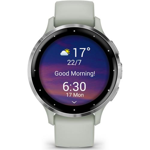 Ceas activity outdoor tracker Garmin Venu 3S, GPS, Wi-Fi, curea silicon, Silver/Sage Gray 1 Ceas activity outdoor tracker Garmin Venu 3S, GPS, Wi-Fi, curea silicon, Silver/Sage Gray