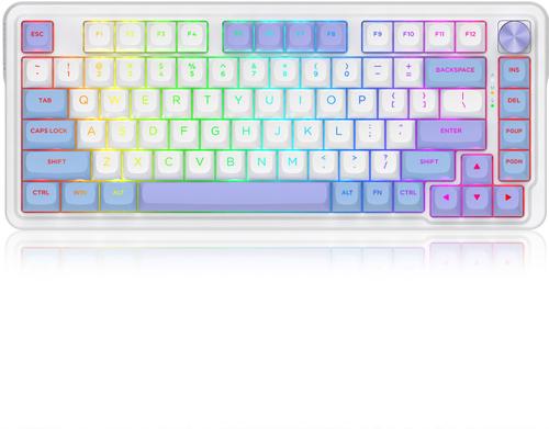 Tastatura Gaming Mecanica Redragon UCAL MAX K673WBP-RGB-MAX, USB, Bluetooth, Wireless 2.4GHz (Alb) 1 Tastatura Gaming Mecanica Redragon UCAL MAX K673WBP-RGB-MAX, USB, Bluetooth, Wireless 2.4GHz (Alb)