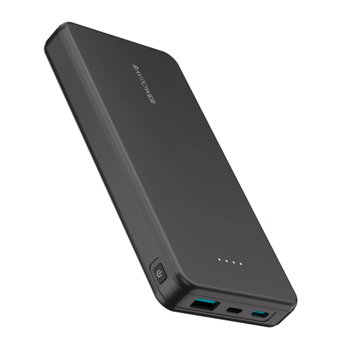 Baterie externa RavPower RP-PB1215, 10.000 mAh, 15W, USB-C, USB-A, microUSB (Negru)