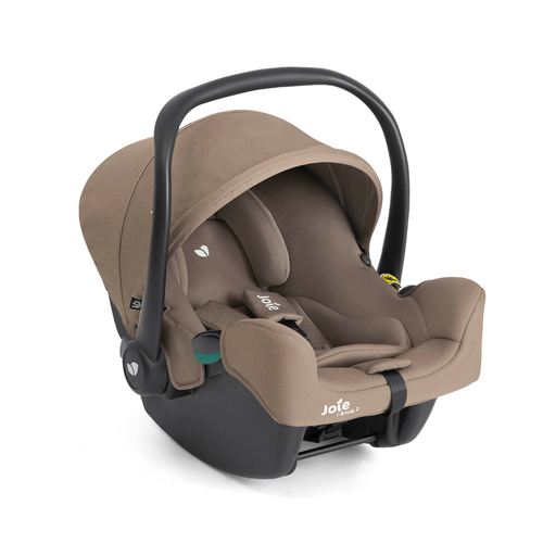 Scoica auto Joie i-Snug 2 Cashew, cu tetiera reglabila, 40-75 cm, testata ADAC si certificata R129, Negru/Crem