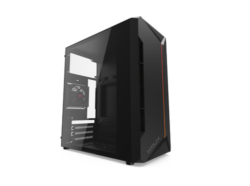 Carcasa Krux Astro, iluminare aRGB, Middle Tower, Fara sursa (Negru)