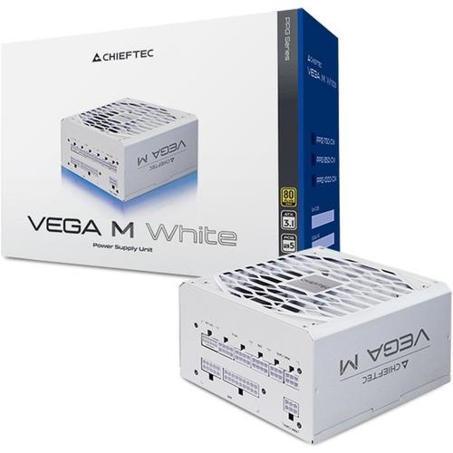 Sursa Chieftec Vega M White 1000W, 80+ Gold, Full Modulara