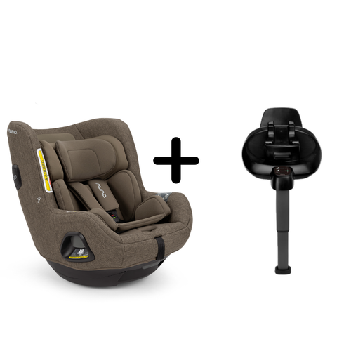 Set Scaun auto rotativ Nuna i-Size TODL next Pistachio, 40-105 cm + Baza isofix BASE next i-Size pentru TODL next, testat ADAC