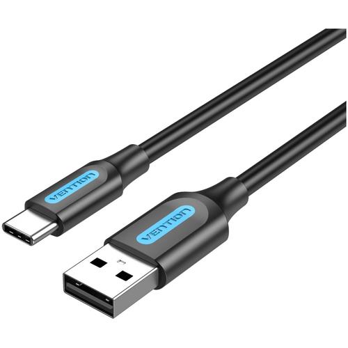 Cablu alimentare si date Vention COKBH, USB 2.0 (T) la USB Type-C (T), 2m rata transfer 480 Mbps, invelis PVC, Negru