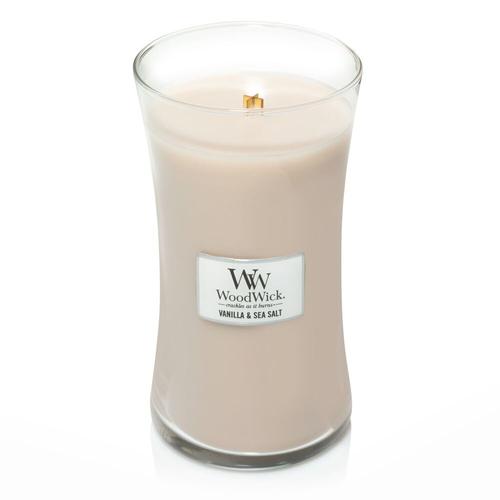 Lumanare Parfumata Borcan Mare Vanilla & Sea Salt, WoodWick®