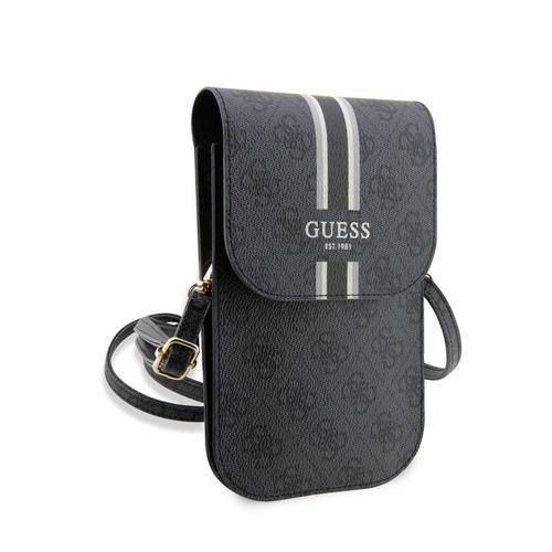 Geanta pentru Telefon Guess PU 4G Printed Stripes, Universal, Piele Eco (Negru) 1 Geanta pentru Telefon Guess PU 4G Printed Stripes, Universal, Piele Eco (Negru)
