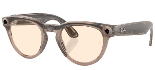Ochelari de soare Smart Ray-ban META Headliner Shiny Stone RW4009, Wi-Fi 6, Bluetooth, Aparat foto cu filmare, Asistent vocal, 32GB Flash, Meta AI integrat, Lentile Galbene (Gri/Verde) 1 Ochelari de soare Smart Ray-ban META Headliner Shiny Stone RW4009, Wi-Fi 6, Bluetooth, Aparat foto cu filmare, Asistent vocal, 32GB Flash, Meta AI integrat, Lentile Galbene (Gri/Verde)
