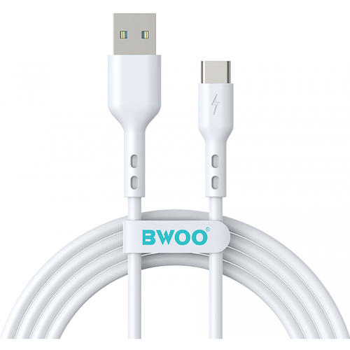 Cablu date BWOO BO-X172C, USB - USB-C, 60W, 1m (Alb)