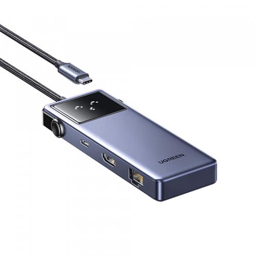 Hub USB-C UGREEN CM888 (45155) Uno, 6in1, HDMI, USB-C, 3x USB-A, RJ45 (Gri) 1 Hub USB-C UGREEN CM888 (45155) Uno, 6in1, HDMI, USB-C, 3x USB-A, RJ45 (Gri)