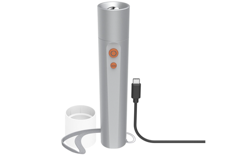 Lanterna LED Hama FL350-C, reincarcabila, 350 lm (Argintiu)