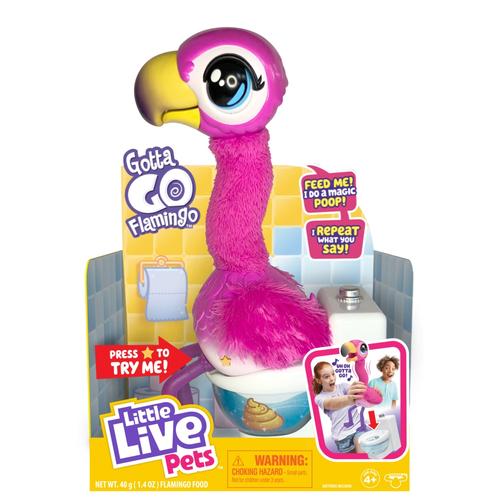 Flamingo interactiv Little Live Pets - Gotta go, Sherbet, Roz 1 Flamingo interactiv Little Live Pets - Gotta go, Sherbet, Roz