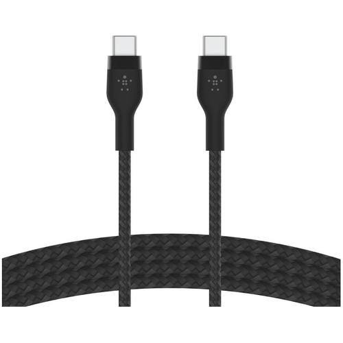 Cablu Belkin BOOST CHARGE PRO Flex USB-C catre USB-C 2.0, Silicon impletit, 2M, Negru 1 Cablu Belkin BOOST CHARGE PRO Flex USB-C catre USB-C 2.0, Silicon impletit, 2M, Negru