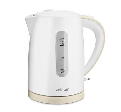 Fierbator de apa Zelmer ZCK7616I, 2200 W, 1.7 L (Alb/Crem)