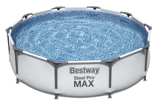 Piscina supraterana cu cadru metalic Bestway Steel Pro MAX, 305 x 76 cm, 4678 L (Gri)